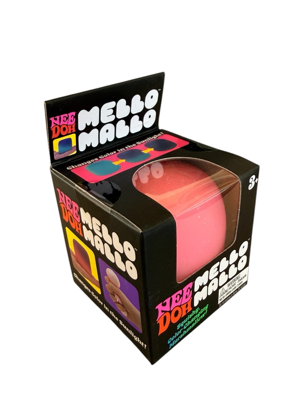 NWT NeeDoh Mello Mallo Pink Color Changing Squishy Sensory Fidget Toy Schylling
